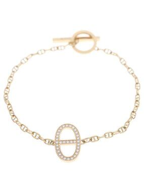 Hermes Chaine D'ancre Contour Bracelet Pink Gold Chain